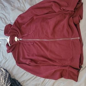 Burgundy hoodie